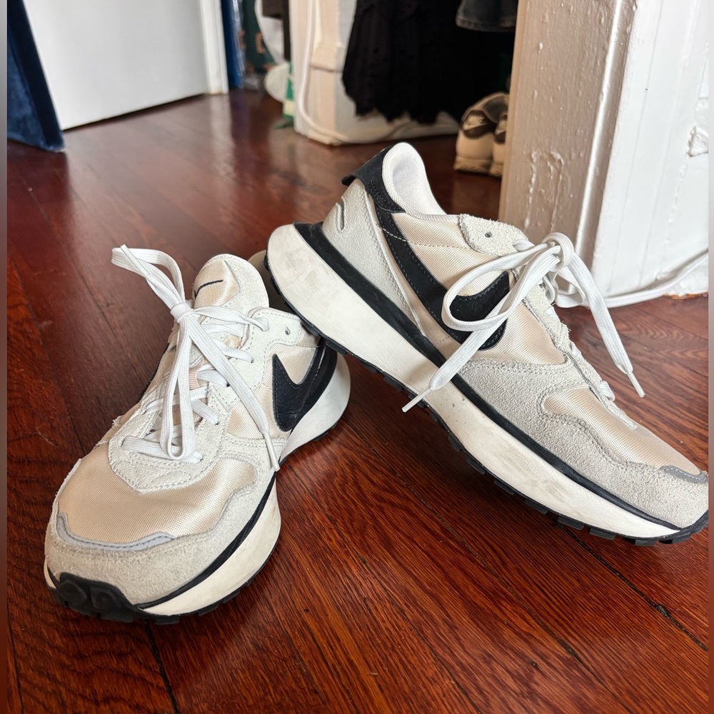 Nike Satin Cream and Black Phoenix Waffle